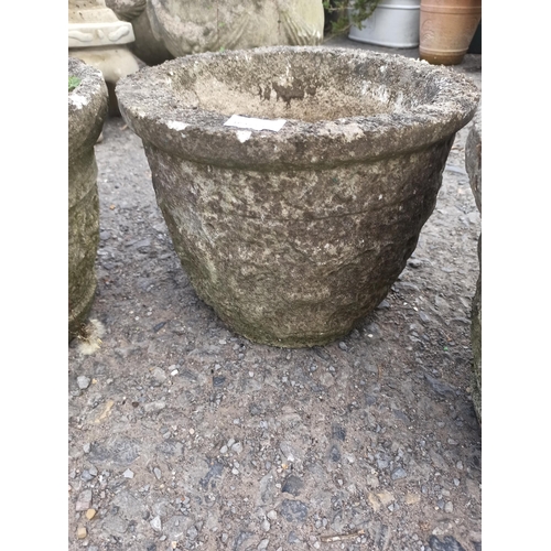 76 - 3 Concrete Planters of Mixed Design