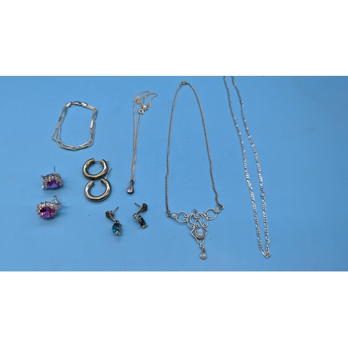 458 - A Quantity of .925 Silver Jewellery - 45 Grams