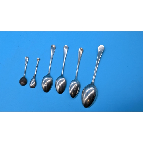 496 - A Collection of Hallmarked Spoons - 67grams