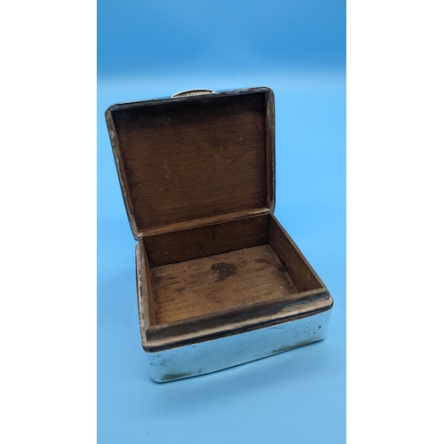 421 - A Hallmarked Silver Cigarette Box