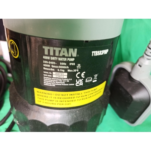 Titan 400w Dirty Water Pump In Original Box with Instructions