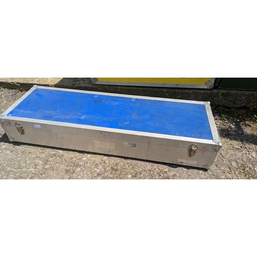 113 - A Blue Flight Case 125cm x 41cm x 21cm