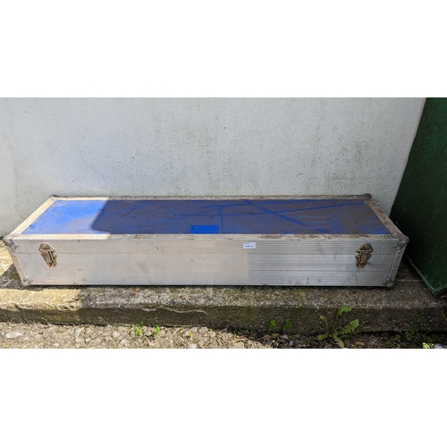 108 - A Blue Flight Case 125cm x 33cm x 21cm