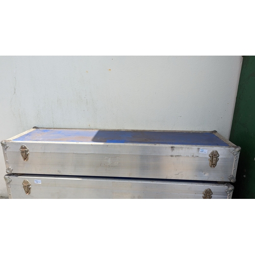 109 - A Blue Flight Case 125cm x 33cm x 21cm