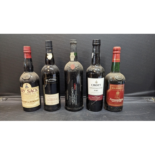 677 - A Blandys Duke of Clarance Madeira, Croft 2011 Late Pottle Port, Taylors First Estate Port, Dry Sack... 