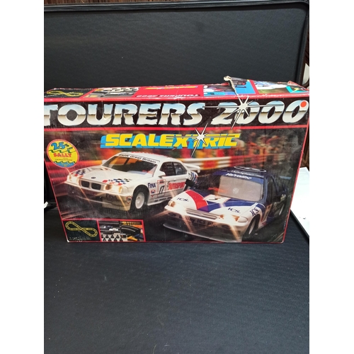 1097 - Tourers 2000 Scalextric with Accessories Box of Grandstand and Spectators