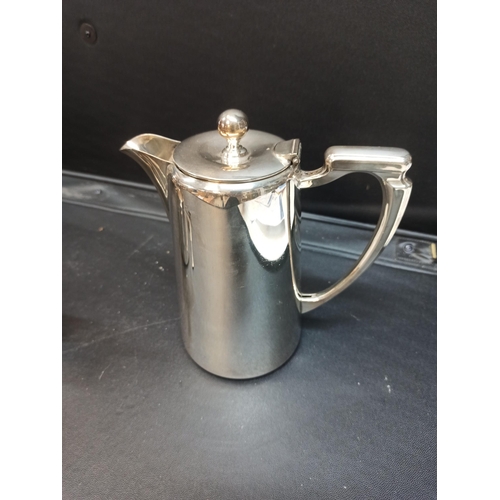 520A - Mapin & Webb Silver Plate Part Coffee Service Including Sugar Tongs, Coffee Pot, Tea Pot, Milk Jug, ... 