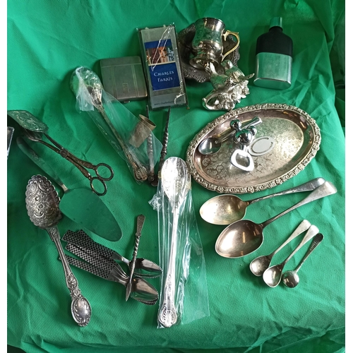 520B - Mixed Silver Plate and Other Metal Items