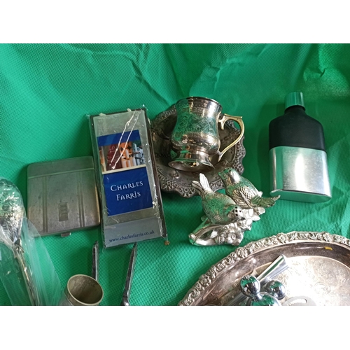 520B - Mixed Silver Plate and Other Metal Items