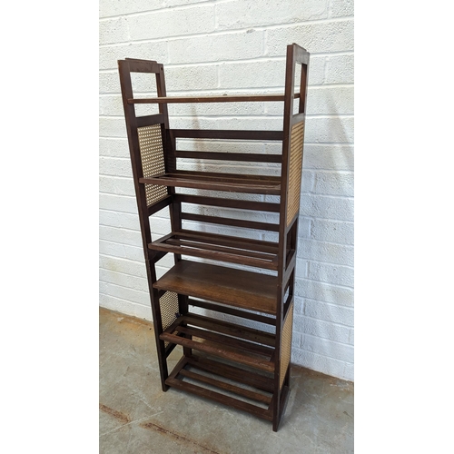 527 - A MCM Mid Century Design Stacking Bookcase ( 2 pieces)