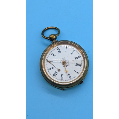 538 - A Gold Plated Pocket Watch