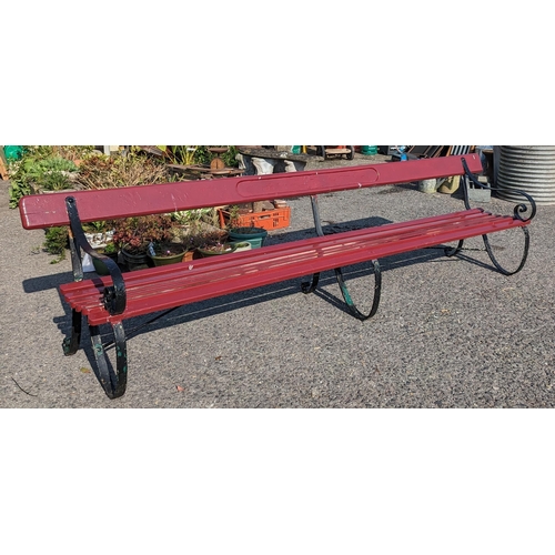 1A - Ex LNWR Railway Platform Bench. Originally Sited at a West Coast mainline Station in Lancashire. Sta... 