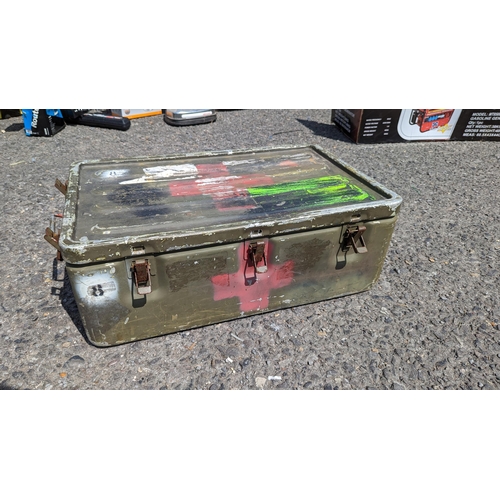 50E - A British Military Aluminium Medical Supplies Box