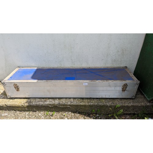 110 - A Blue Flight Case 125cm x 33cm x 21cm