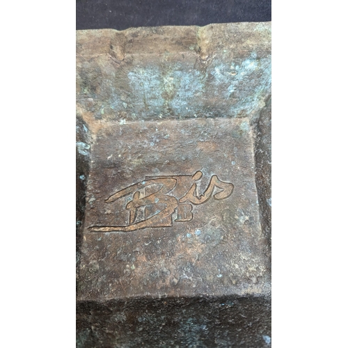 1100 - A Heavy Cast Bronze Ashtray 9.3 kgs approx.