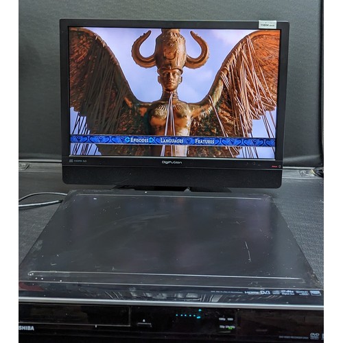 343 - A Toshiba HDMI DVD Player ( No remote - Tv Pictured NOT Included)