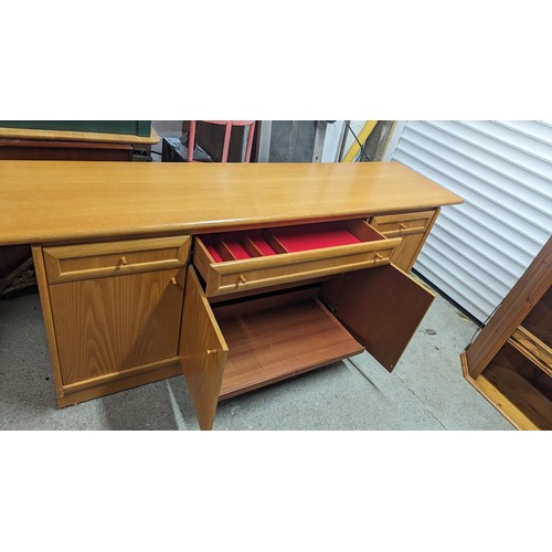 699 - A Large Pine Buffet Sideboard