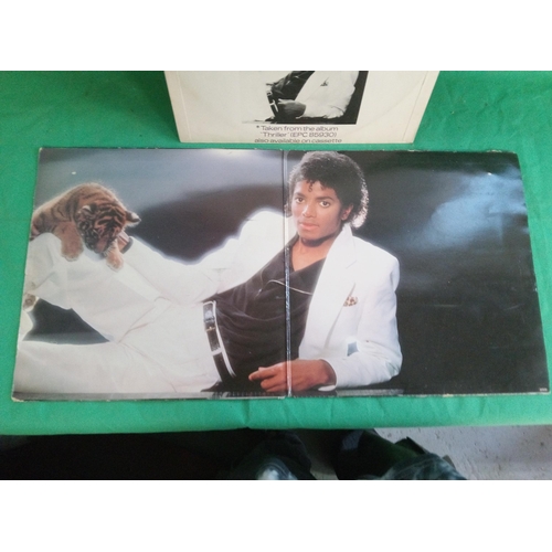 702 - Michael Jackson Thriller Album & Beat It 12 inch Single