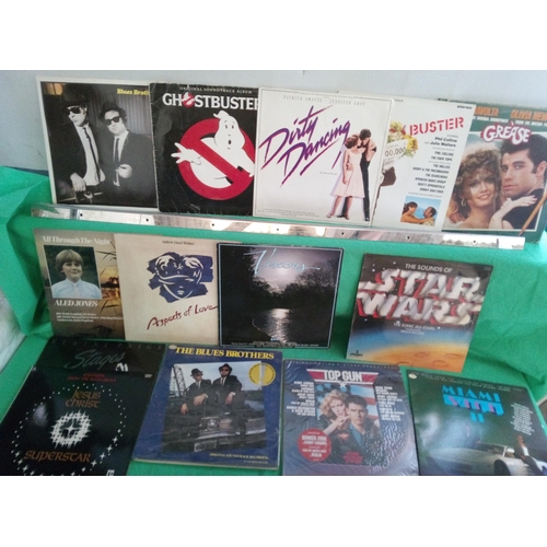 706 - Sound Tracks and Shows LP's inc, Blues Brothers, Star Wars, Ghostbusters, Miami Vice, Top Gun, Dirty... 