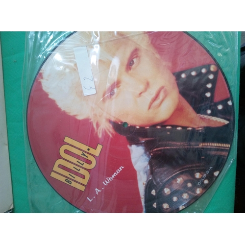 713 - Collectable Vinyl including Interstellar Sound Track, Billy Idol LA Voman Picture Disc , Ingrid The ... 