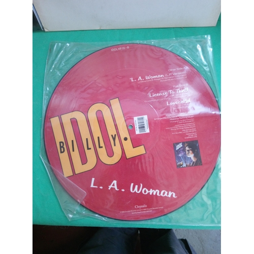 713 - Collectable Vinyl including Interstellar Sound Track, Billy Idol LA Voman Picture Disc , Ingrid The ... 