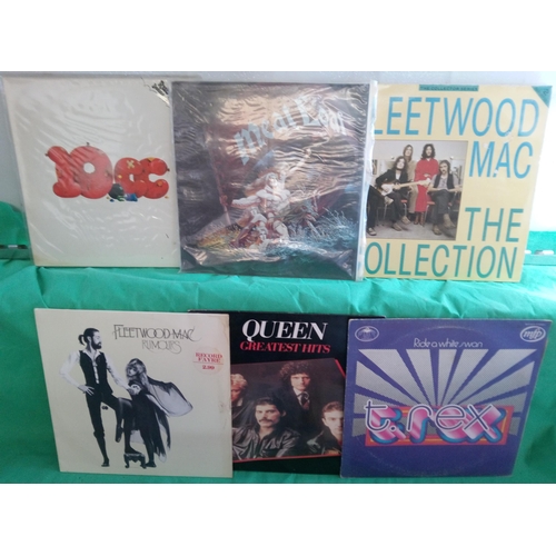 714 - Mixed LP's including Queen , 10CC, Fleetwood Mac, ZZ Top, Focus, T Rex, Meat Loaf and More  - approx... 