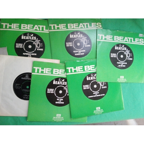 719 - Beatles LP,  Singles inc. Yellow Submarine, Sgt Peppers, Please Please, For Sale and More