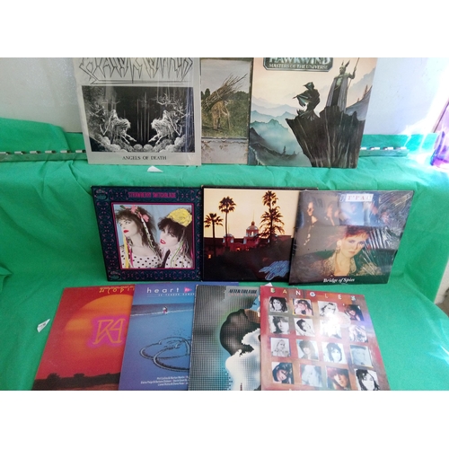 730 - Mixed LP's Including Hawkwind, Eagles, Bangles TPAU