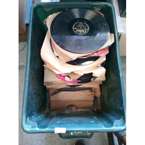 731 - Box of Gramophone Records