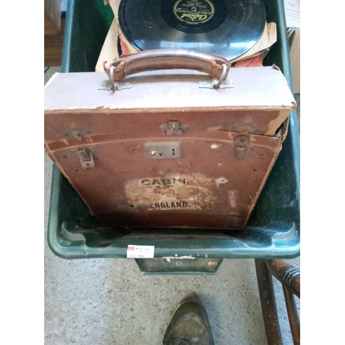 731 - Box of Gramophone Records