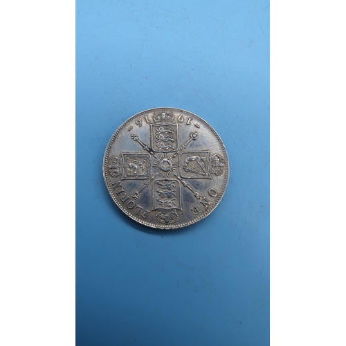 609 - A 1916 George V Silver Florin In Near  EF Condition