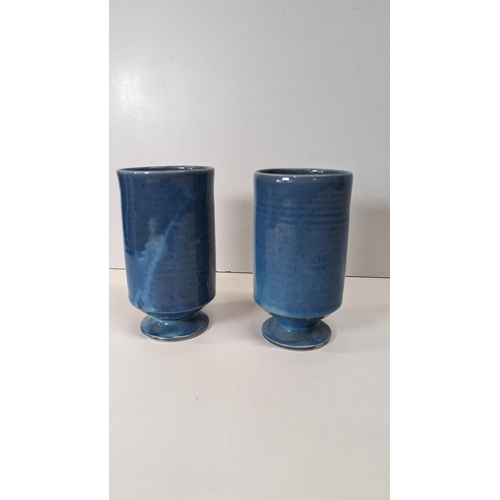 558 - A Pair of Orkney Porcelain Goblets