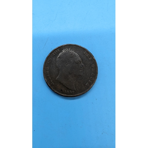 619 - A William III 1837 Penny