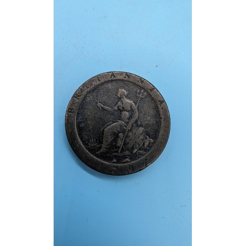 624 - A 1797 George III Cartwheel Penny Coin