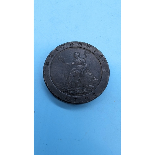 625 - A 1797 George III Cartwheel Two Penny Coin