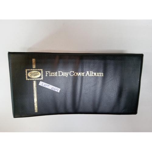 669 - 5 x Gb First Day Cover Albums