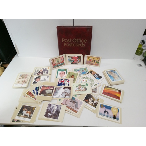 671 - A Large Box of GB Stamp Post Cards