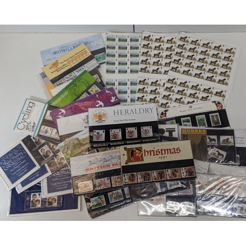 673 - A Large Quantity of Mint, Uncirculated GB Stamp Sheets and Sets