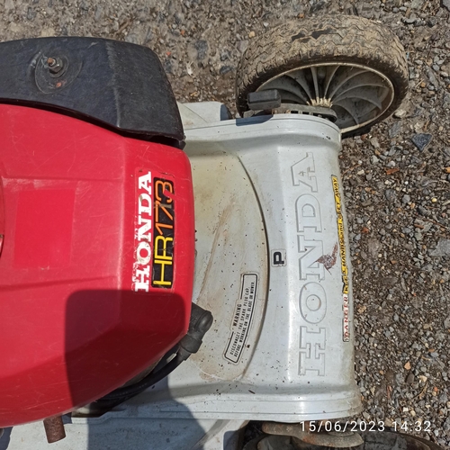 90 - A Honda HR173 Mower - Seen Running