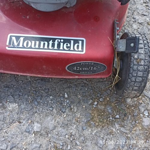 96 - A Mountfield Self Propelled Lawn Mower Seen Running