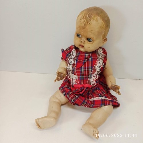 837 - An Assortment Of Antique And Vintage Dolls And Dolls Parts. Various Compositions.