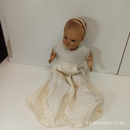 837 - An Assortment Of Antique And Vintage Dolls And Dolls Parts. Various Compositions.