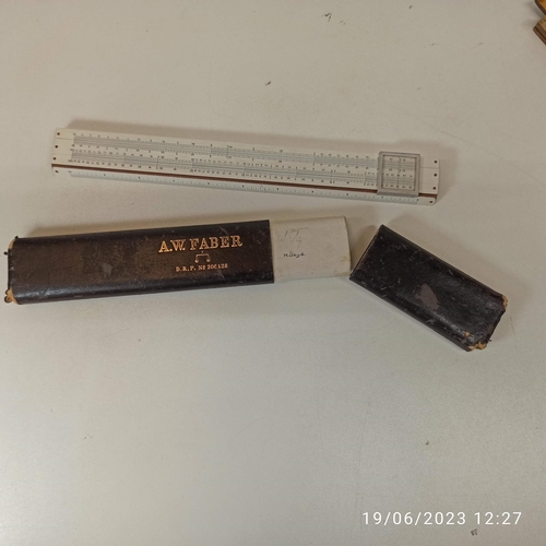 380 - Two Vintage Slide Rulers.
A.W Faber.