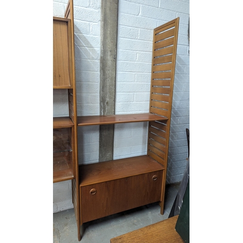 688 - Ladderax Including 2 x Uprights160cm H , 1 x Shelf, 1 x Record Cabinet - No Bars