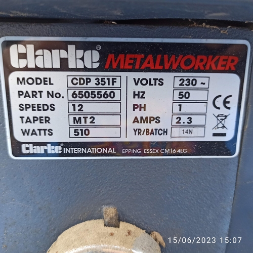 222B - Clarke 16mm Pillar Drill