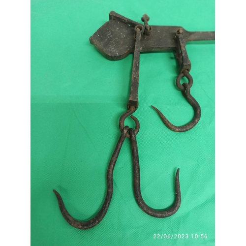 1281 - Handmade Wrought Iron Hanging Scale