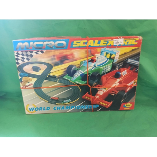 833 - Micro Scalextric and Die Cast Plastic Train set