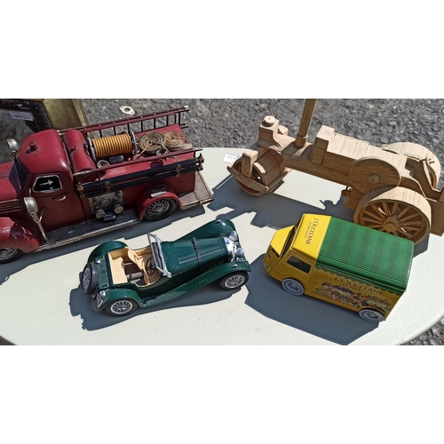 840 - A Selection of Models inc. Steam Engine, Burago, Citreon etc.