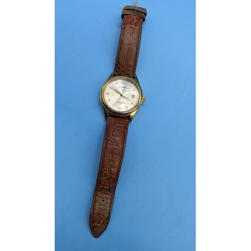 508 - A Sekonda Automatic Wristwatch Gold Face - Running