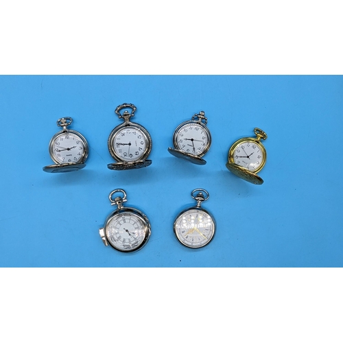 546 - 6 x Pocket Watches